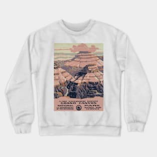 Grand Canyon - Vintage Travel Poster Crewneck Sweatshirt